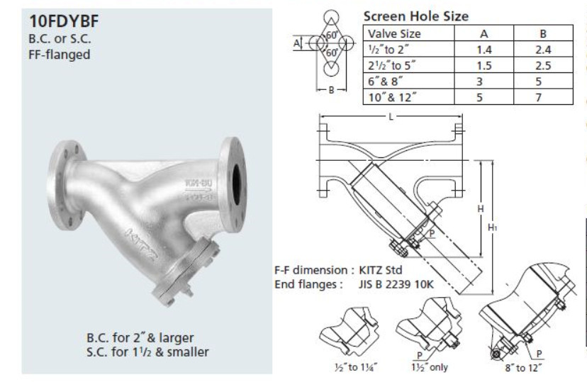 Lọc y Kitz 10FDYBF - Công Ty TNHH Kỹ Thuật PH